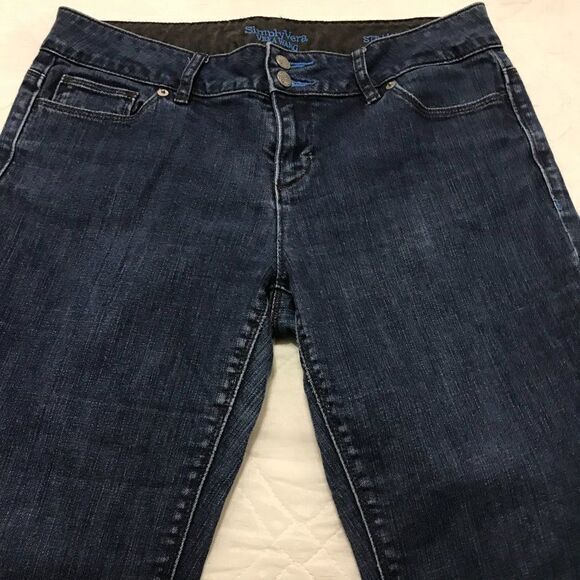 Vera‎ Wang Simply Vera straight blue jeans 8 - Picture 3 of 8